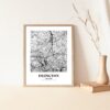 Eleville Unframed Islington England City View Abstract Modern Map Art Print Poster Wall Office Home Decor Line Art wgn791 - Image 5