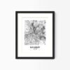 Eleville Unframed Kharkiv Ukraine City View Abstract Modern Map Art Print Poster Wall Office Home Decor Line Art wgn792 - Image 4
