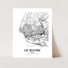 Eleville Unframed Le Havre France City View Abstract Modern Map Art Print Poster Wall Office Home Decor Line Art wgn794 - Image 3