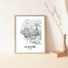 Eleville Unframed Le Havre France City View Abstract Modern Map Art Print Poster Wall Office Home Decor Line Art wgn794 - Image 5