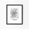 Eleville Unframed Leicester England City View Abstract Modern Map Art Print Poster Wall Office Home Decor Line Art wgn795 - Image 4