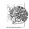 Eleville Unframed Le?n Mexico City View Abstract Modern Map Art Print Poster Wall Office Home Decor Line Art wgn796 - Image 8