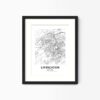 Eleville Unframed Livingston Scotland City View Abstract Modern Map Art Print Poster Wall Office Home Decor Line Art wgn798 - Image 4