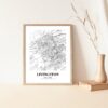 Eleville Unframed Livingston Scotland City View Abstract Modern Map Art Print Poster Wall Office Home Decor Line Art wgn798 - Image 5