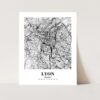 Eleville Unframed Lyon France City View Abstract Modern Map Art Print Poster Wall Office Home Decor Line Art wgn799 - Image 3