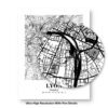 Eleville Unframed Lyon France City View Abstract Modern Map Art Print Poster Wall Office Home Decor Line Art wgn799 - Image 8
