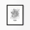 Eleville Unframed Merida Mexico City View Abstract Modern Map Art Print Poster Wall Office Home Decor Line Art wgn800 - Image 4