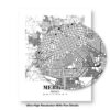 Eleville Unframed Merida Mexico City View Abstract Modern Map Art Print Poster Wall Office Home Decor Line Art wgn800 - Image 8