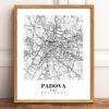 Eleville Unframed Padova Italy City View Abstract Modern Map Art Print Poster Wall Office Home Decor Line Art wgn809 - Image 2