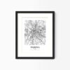Eleville Unframed Padova Italy City View Abstract Modern Map Art Print Poster Wall Office Home Decor Line Art wgn809 - Image 4