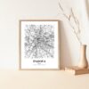 Eleville Unframed Padova Italy City View Abstract Modern Map Art Print Poster Wall Office Home Decor Line Art wgn809 - Image 5