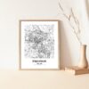 Eleville Unframed Preston England City View Abstract Modern Map Art Print Poster Wall Office Home Decor Line Art wgn811 - Image 5