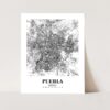 Eleville Unframed Puebla Mexico City View Abstract Modern Map Art Print Poster Wall Office Home Decor Line Art wgn812 - Image 3