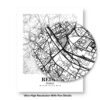 Eleville Unframed Reims France City View Abstract Modern Map Art Print Poster Wall Office Home Decor Line Art wgn815 - Image 8