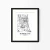 Eleville Unframed Sunderland England City View Abstract Modern Map Art Print Poster Wall Office Home Decor Line Art wgn822 - Image 4