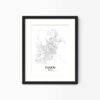 Eleville Unframed Taxco Mexico City View Abstract Modern Map Art Print Poster Wall Office Home Decor Line Art wgn823 - Image 4