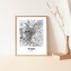Eleville Unframed Turin Italy City View Abstract Modern Map Art Print Poster Wall Office Home Decor Line Art wgn827 - Image 5