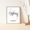 Eleville Unframed Zacatecas Mexico City View Abstract Modern Map Art Print Poster Wall Office Home Decor Line Art wgn830 - Image 5