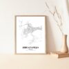 Eleville Unframed Zihuatanejo Mexico City View Abstract Modern Map Art Print Poster Wall Office Home Decor Line Art wgn831 - Image 5