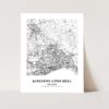Eleville Unframed Kingston upon Hull England City View Abstract Modern Map Art Print Poster Wall Office Home Decor Line Art wgn793 - Image 3