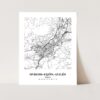 Eleville Unframed Oviedo-Gijon-Aviles Spain City View Abstract Modern Map Art Print Poster Wall Office Home Decor Line Art wgn808 - Image 5