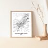 Eleville Unframed Oviedo-Gijon-Aviles Spain City View Abstract Modern Map Art Print Poster Wall Office Home Decor Line Art wgn808 - Image 3