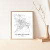 Eleville Unframed San Miguel de Allende Mexico City View Abstract Modern Map Art Print Poster Wall Office Home Decor Line Art wgn818 - Image 3