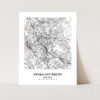 Eleville Unframed Stoke-on-Trent England City View Abstract Modern Map Art Print Poster Wall Office Home Decor Line Art wgn820 - Image 3