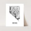 Eleville Unframed Nevada United States Country View Abstract Road Modern Map Art Print Poster Wall Office Home Decor Minimalist Line Art Hometown Housewarming wgn857 - Image 3