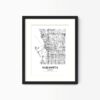 Eleville Unframed Sarasota Florida City View Abstract Modern Map Art Print Poster Wall Office Home Decor Line Art wgn858 - Image 4