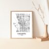 Eleville Unframed Sarasota Florida City View Abstract Modern Map Art Print Poster Wall Office Home Decor Line Art wgn858 - Image 5