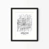 Appleton Wisconsin City View Abstract Modern Map Art Print Poster Home Decor wgn935 - Unframed - Image 4