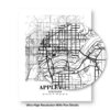 Appleton Wisconsin City View Abstract Modern Map Art Print Poster Home Decor wgn935 - Unframed - Image 8