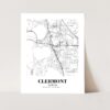 Eleville Unframed Clermont Florida City View Abstract Modern Map Art Print Poster Wall Office Home Decor Line Art wgn940 - Image 4