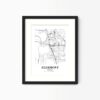 Eleville Unframed Clermont Florida City View Abstract Modern Map Art Print Poster Wall Office Home Decor Line Art wgn940 - Image 5