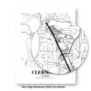 Eleville Unframed Clermont Florida City View Abstract Modern Map Art Print Poster Wall Office Home Decor Line Art wgn940 - Image 9