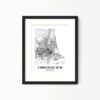 Eleville Unframed Christchurch New Zealand City View Abstract Modern Map Art Print Poster Wall Office Home Decor Line Art wgn941 - Image 5
