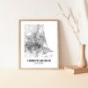 Eleville Unframed Christchurch New Zealand City View Abstract Modern Map Art Print Poster Wall Office Home Decor Line Art wgn941 - Image 6
