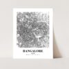 Eleville Unframed Bangalore India City View Abstract Modern Map Art Print Poster Wall Office Home Decor Line Art wgn943 - Image 4