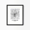 Eleville Unframed Luxembourg Lëtzebuerg City View Abstract Modern Map Art Print Poster Wall Office Home Decor Line Art wgn944 - Image 6