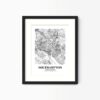 Eleville Unframed Southampton United Kingdom City View Abstract Modern Map Art Print Poster Wall Office Home Decor Line Art wgn945 - Image 4