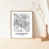 Eleville Unframed Southampton United Kingdom City View Abstract Modern Map Art Print Poster Wall Office Home Decor Line Art wgn945 - Image 5
