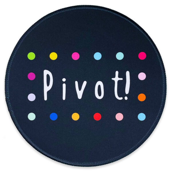 Eleville Mouse Pad Fashion Pivot Motivational Inspirational Quote Wording Typography Lycra Cloth Top and Non-Slip Base For Office Home Travel emp28