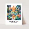 Eleville Unframed Angkor Wat Siem Reap Cambodia World Tour Travel Family Vacation Art Print Poster Office Home Decor mgn001 - Image 3
