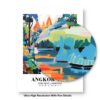 Eleville Unframed Angkor Wat Siem Reap Cambodia World Tour Travel Family Vacation Art Print Poster Office Home Decor mgn001 - Image 8
