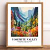 Eleville Unframed Yosemite Valley California United States World Tour Travel Family Vacation Art Print Poster Office Home Decor mgn002 - Image 2