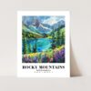 Eleville Unframed Rocky Mountains North America World Tour Travel Family Vacation Art Print Poster Office Home Decor mgn006 - Image 3