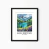 Eleville Unframed Rocky Mountains North America World Tour Travel Family Vacation Art Print Poster Office Home Decor mgn006 - Image 4