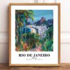 Eleville Unframed Rio de Janeiro Brazil World Tour Travel Family Vacation Art Print Poster Office Home Decor mgn007 - Image 2