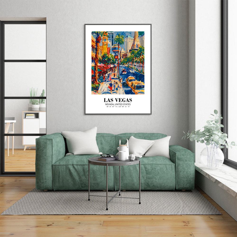 Eleville Unframed Las Vegas Nevada United States World Tour Travel Family Vacation Art Print Poster Office Home Decor mgn008 - Image 7